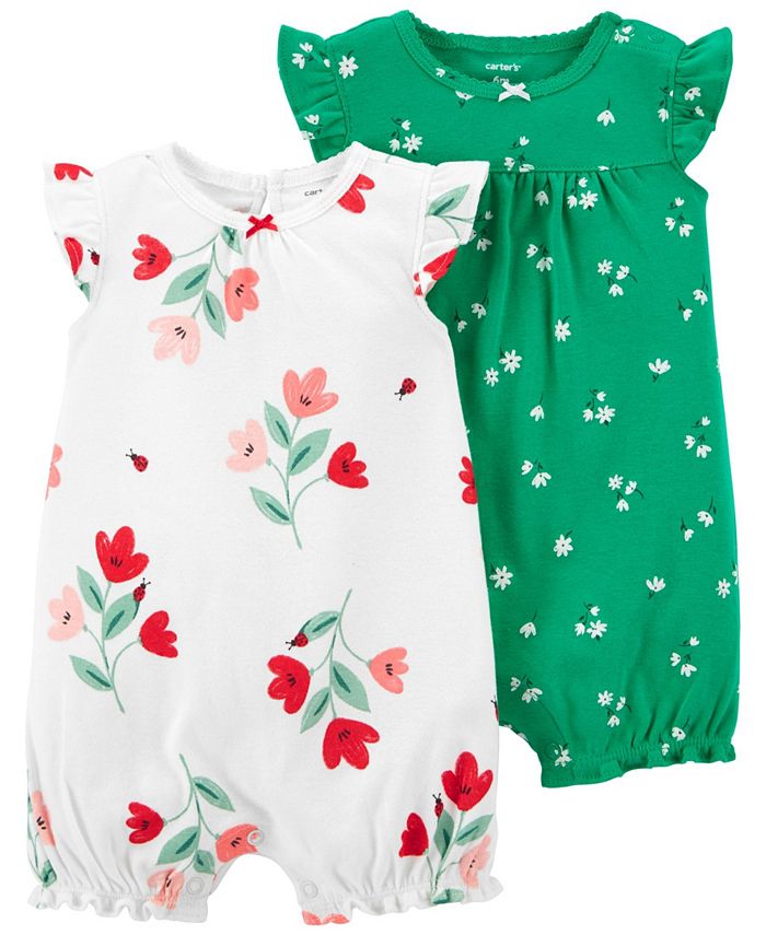 Carter s Baby Girls Rompers Pack of 2 Macy s