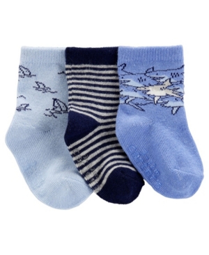 Carter's Baby Boys Shark Crew Socks Pack of 3