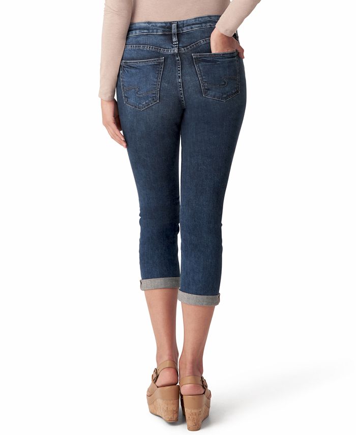 Silver Jeans Co. Plus Size Suki Mid-Rise Capri Jeans & Reviews - Jeans ...