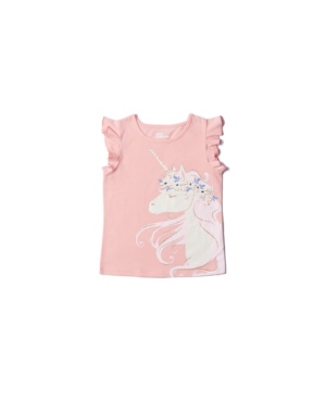 Epic Threads Little Girls Short Flutter Sleeve Graphic Tee