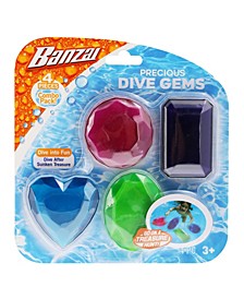 4 Piece Water-Pool Toy Dive Set - Precious Dive Gems