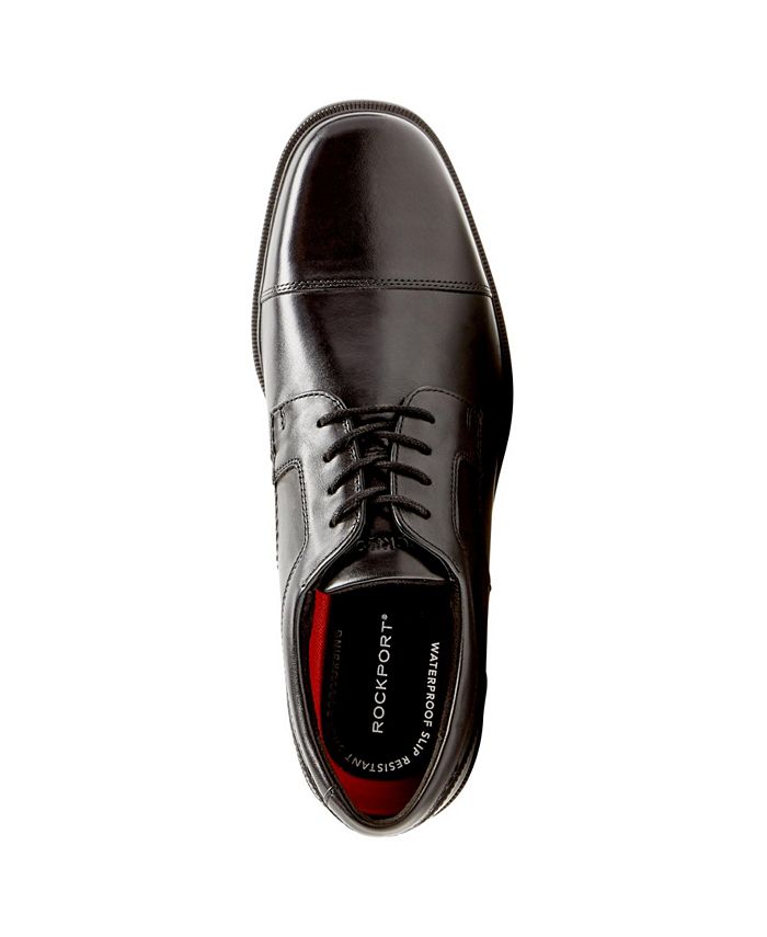 Rockport Homme Men's Robinsyn Waterproof Cap Toe Tissu Oxford