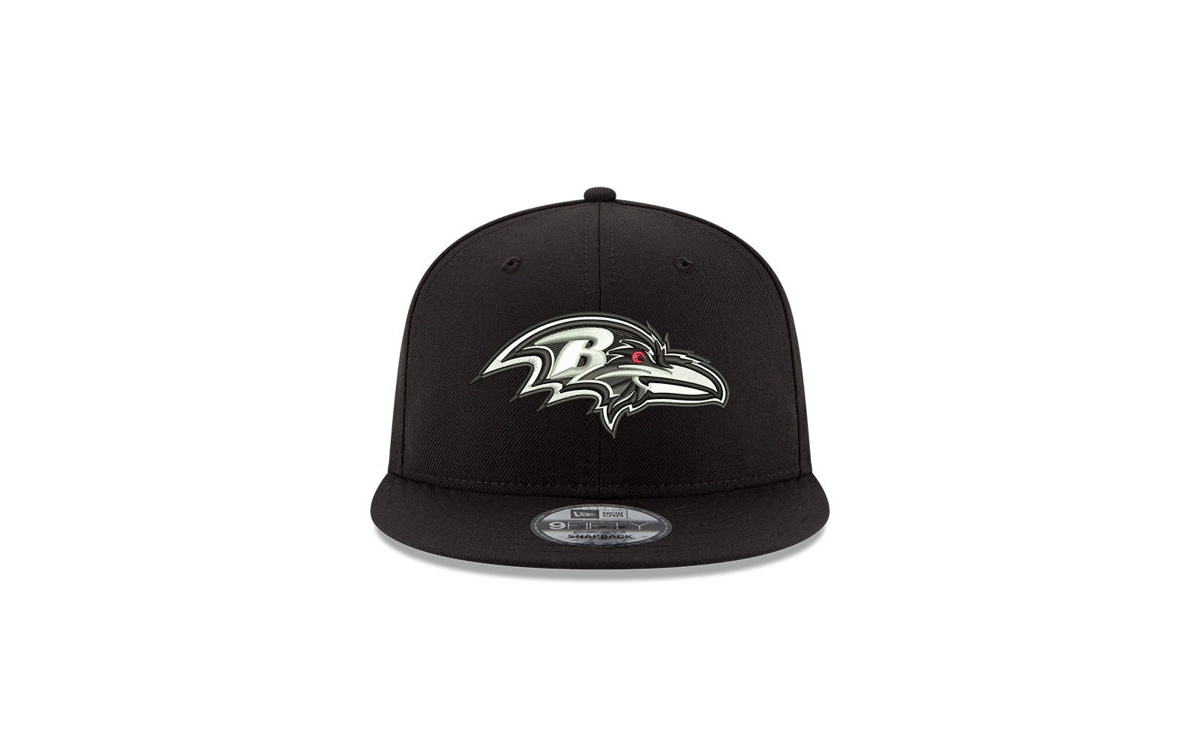 New Era Baltimore Ravens Basic Fashion 9fifty Snapback Cap In Black,white