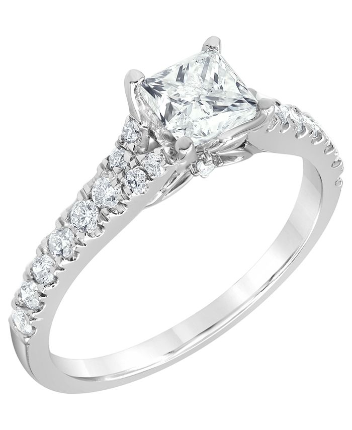 Macy's Diamond Princess Engagement Ring (1 1/4 ct. t.w.) in 14K White