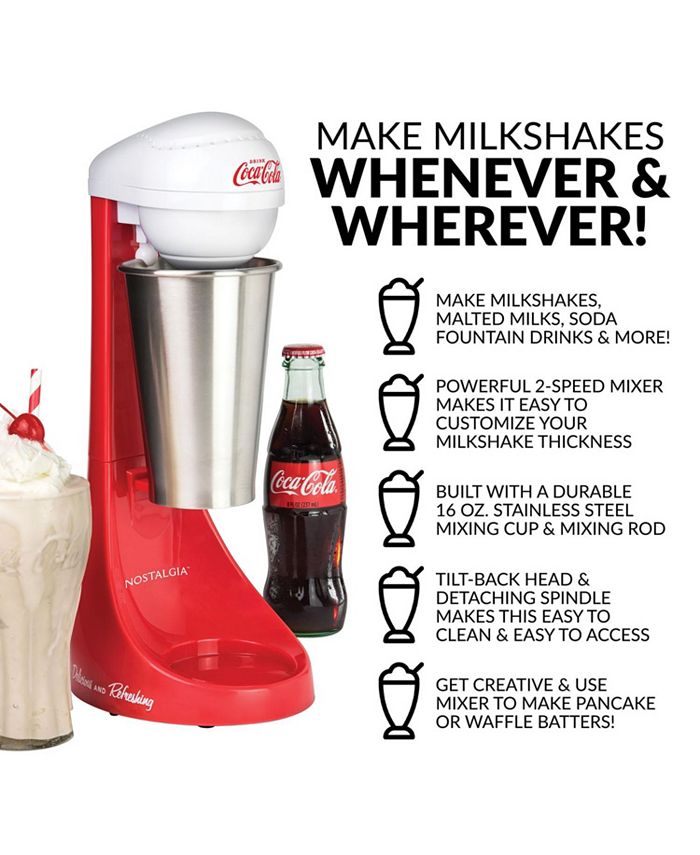 Nostalgia MLKS100COKE CocaCola Limited Edition TwoSpeed Milkshake