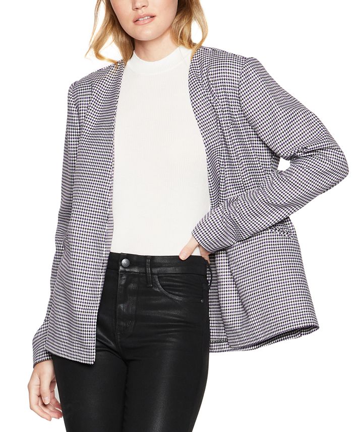 BCBGeneration Open Front Houndstooth Blazer Macy s