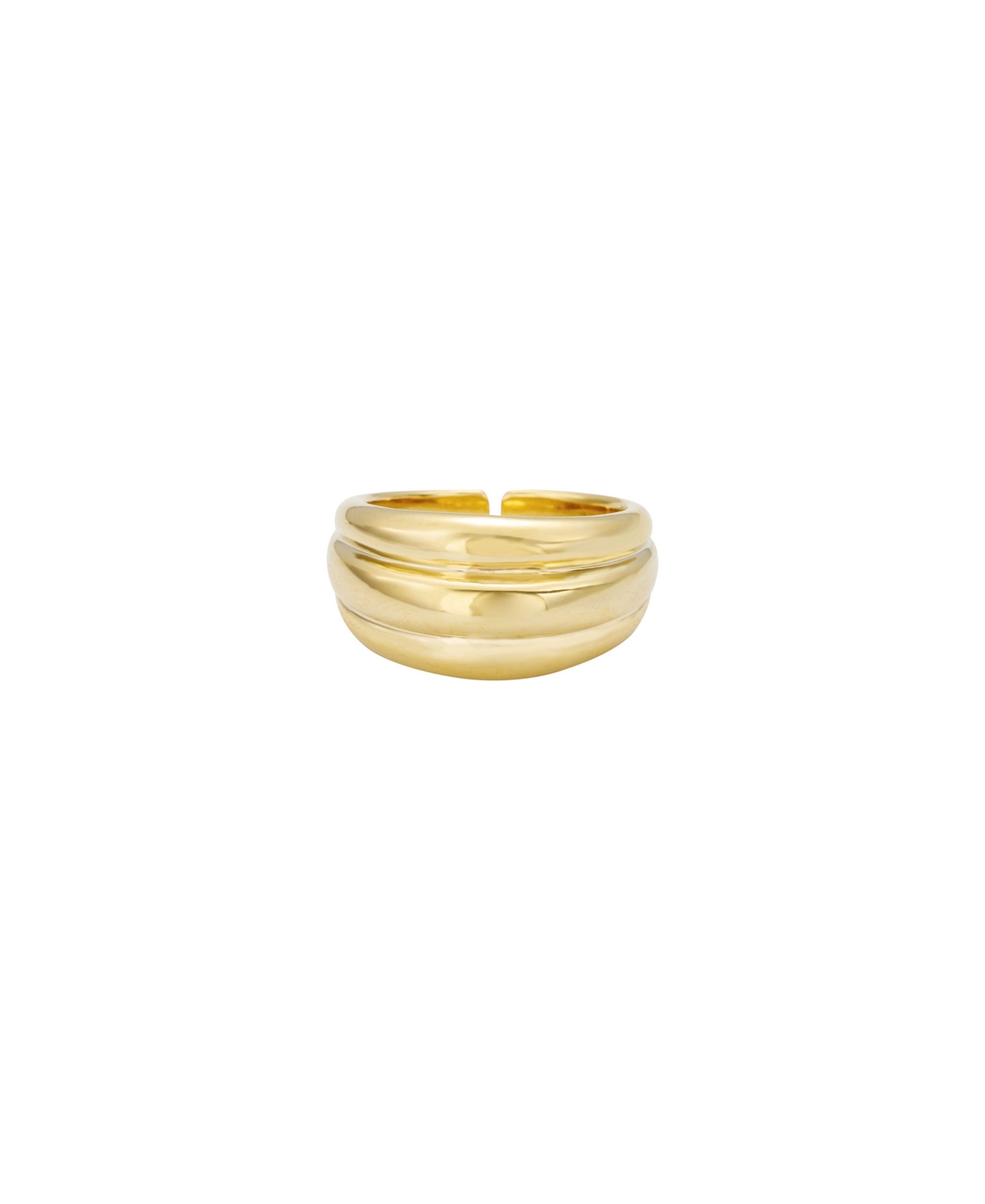 Gold Plated Dome Ring - Gold Plated