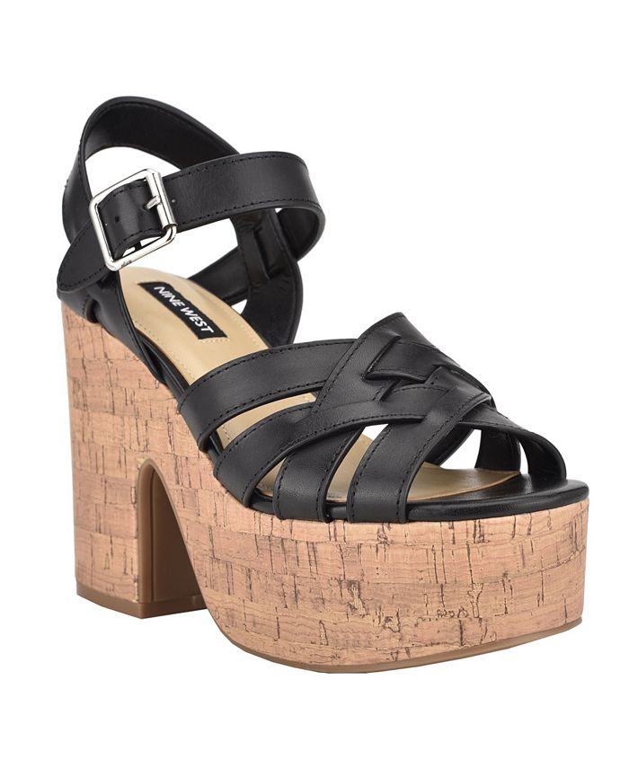 Nine West Women's Cheers Strappy Platform Sandals - Macy's