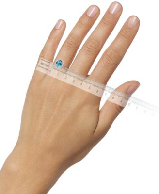 Amethyst (1-3/8 ct. t.w.) & Diamond (1/4 ct. t.w) Ring in 14k Rose Gold (Also in Citrine, Deep Sea Blue Topaz, Green Quartz, Peridot, Opal & Sky Blue Topaz)