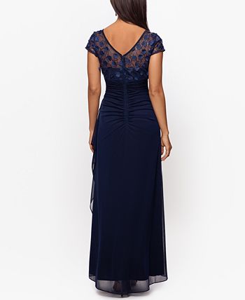 XSCAPE Petite Flower Embellished Gown Macy s