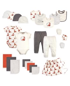 Touched By Nature Baby Girls And Boys Layette Giftset, Set Of 25 In Boho Fox