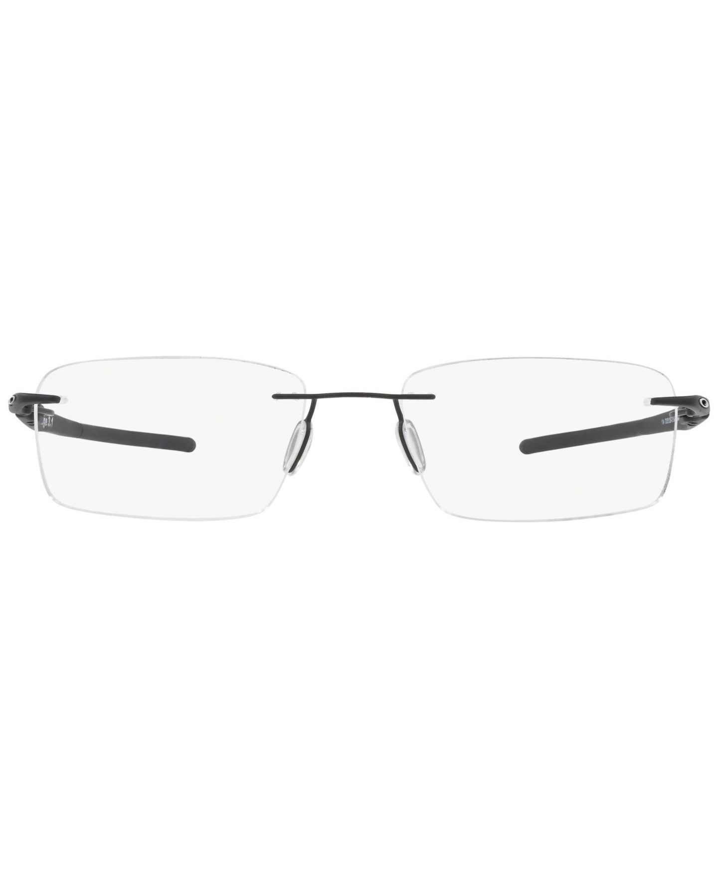 Мужские очки Oakley Man Rectangle Titanium OX5126 Gauge 3.1 Eyeglasses, цвет: Матовый чёрный — фото 3