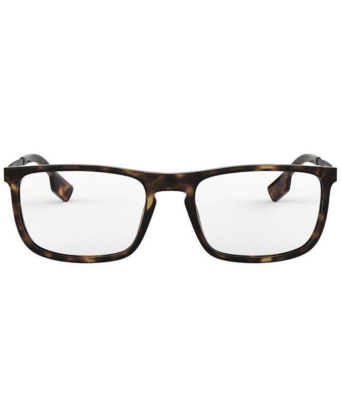 Burberry BE2288 Men's Rectangle Eyeglasses & Reviews Eyeglasses by