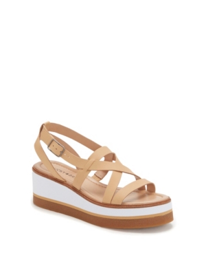 Lucky Brand Women's Ticey Strappy Wedge Platform Sandals Women's Shoes