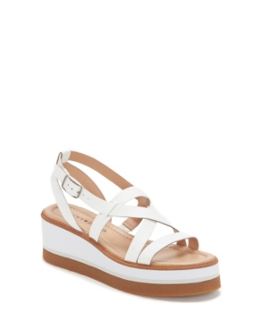 Lucky Brand Women's Ticey Strappy Wedge Platform Sandals Women's Shoes