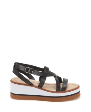 Lucky Brand Women's Ticey Strappy Wedge Platform Sandals Women's Shoes