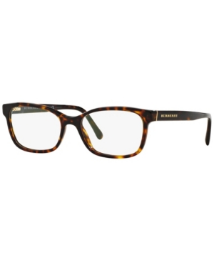 Burberry Be2201 Women's Rectangle Eyeglasses In Dark Havan
