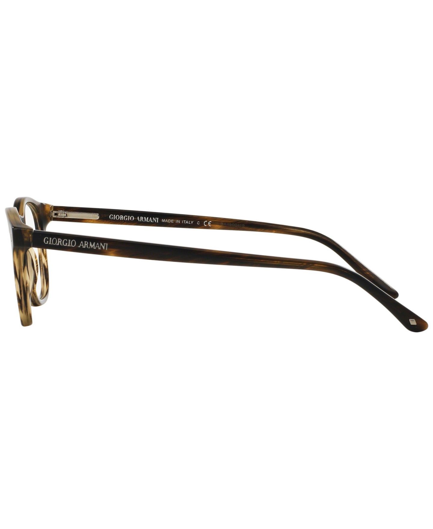 Мужские очки Giorgio Armani Man Panthos Plastic AR7074 Eyeglasses, цвет: Тёмный коричневый — фото 16