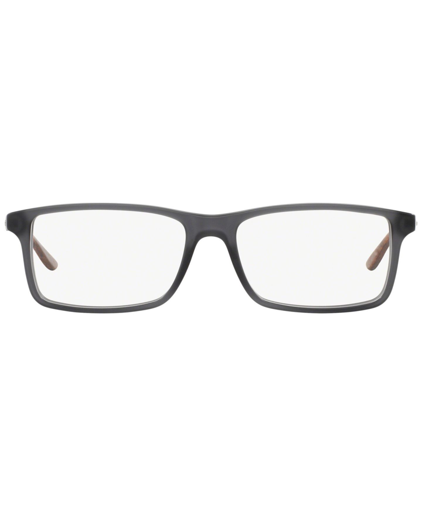 Мужские очки Ralph Lauren Man Rectangle Plastic RL6128 Eyeglasses, цвет: Matte Gry — фото 3