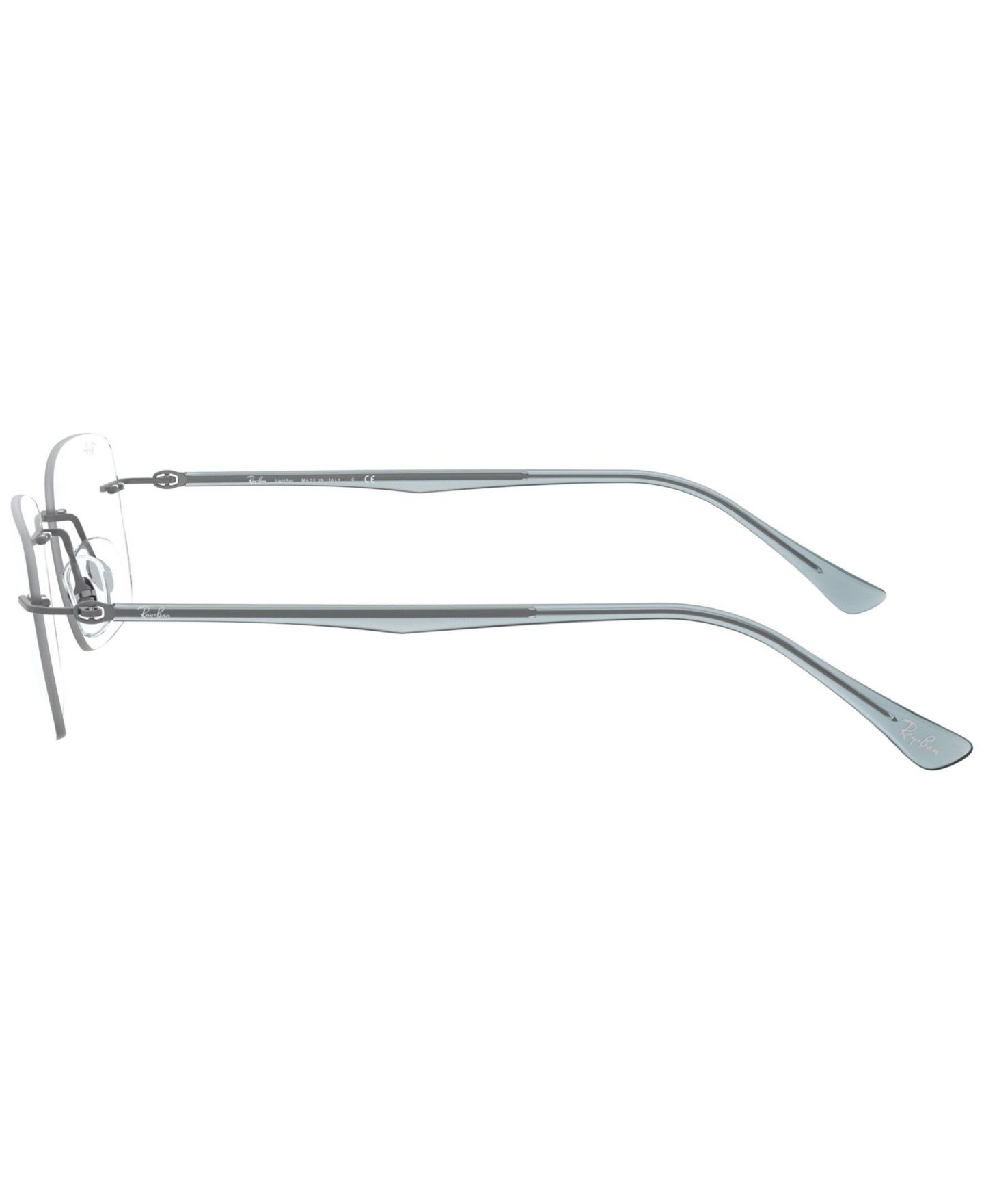 Очки Ray-Ban Unisex Rectangle Titanium RB8725 Optics Eyeglasses, цвет: Mattebrown — фото 2