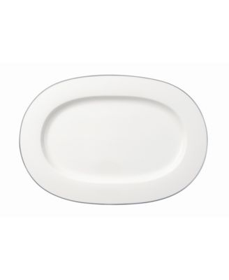 Anmut Platinum Oval Platter Large