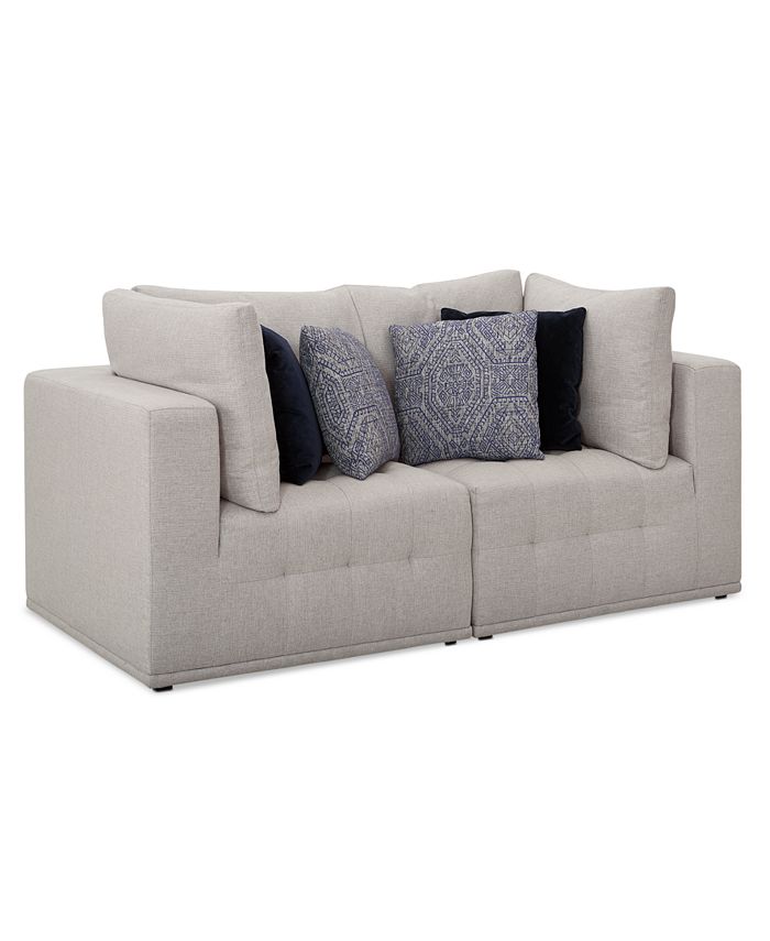 Universal - Modern 2-Pc. Fabric Sectional Sofa