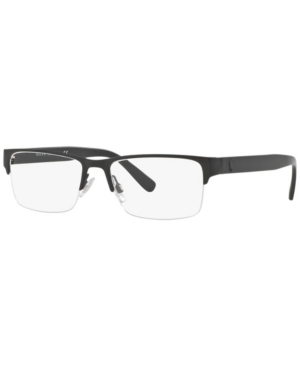 Polo Ralph Lauren Ph1164 Men's Rectangle Eyeglasses In Matte Blac