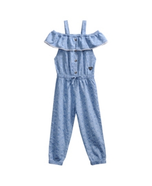 Bebe Little Girls Chambray Jumpsuit