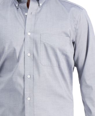 Men's Regular Fit Pinpoint Dress Shirt, Created for Macy's