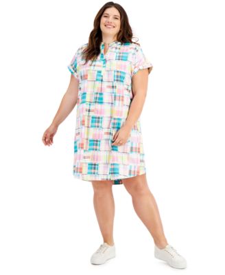 Style & Co - Plus Size Cotton Camp Dress