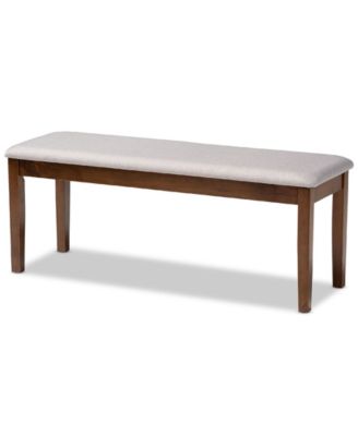 Teresa Modern and Contemporary Transitional Fabric Upholstered Dining Bench