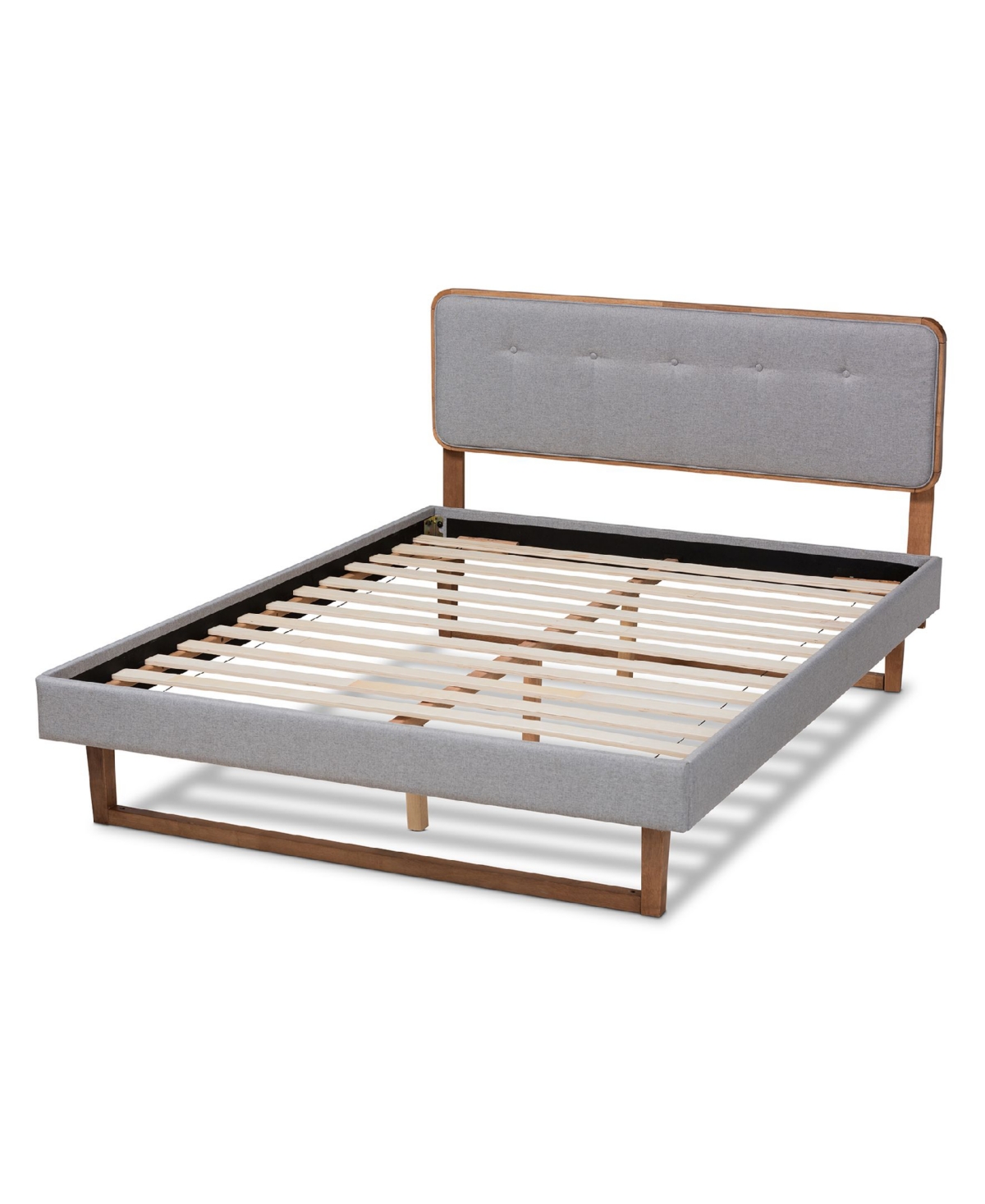 Sofia Mid-Century Modern Fabric Upholstered Size Platform Bed