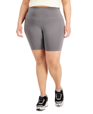 INC INTERNATIONAL CONCEPTS PLUS SIZE COMPRESSION BIKE SHORTS, CREATED FOR MACY'S