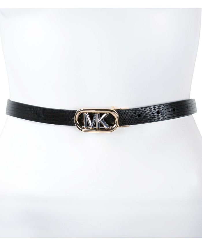 Michael Kors 20MM Leather Reversible Embossed Belt - Macy's