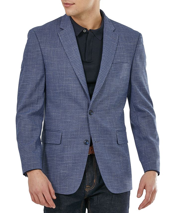 Tommy Hilfiger Men's Modern-Fit Blue Neat Sport Coat - Macy's