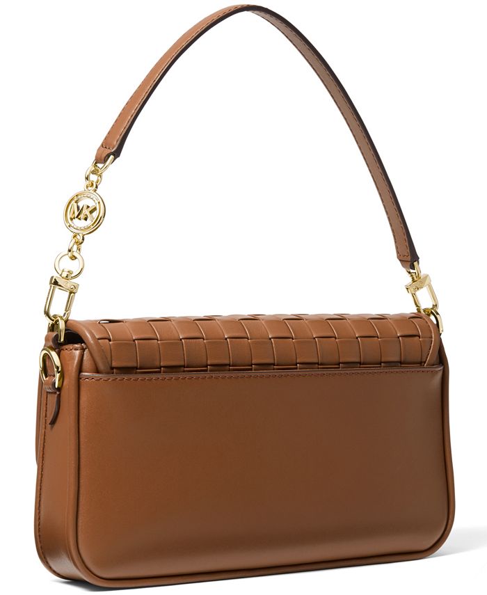 Michael Kors Bradshaw Woven Leather Convertible Shoulder Bag & Reviews