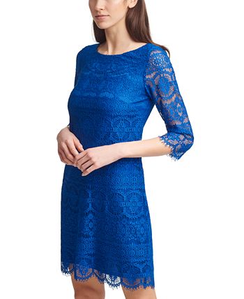 Jessica howard scalloped lace shift dress clearance
