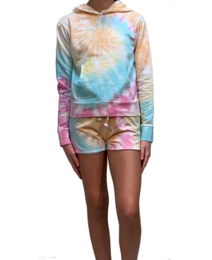 Girls Kangaroo Poch Tie-Dye Hoodie