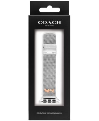 【COACH】Rubber 38/40mm Apple Watch band COACH Black Rubber 38/40/41mm Apple Watch® Band - Macy's