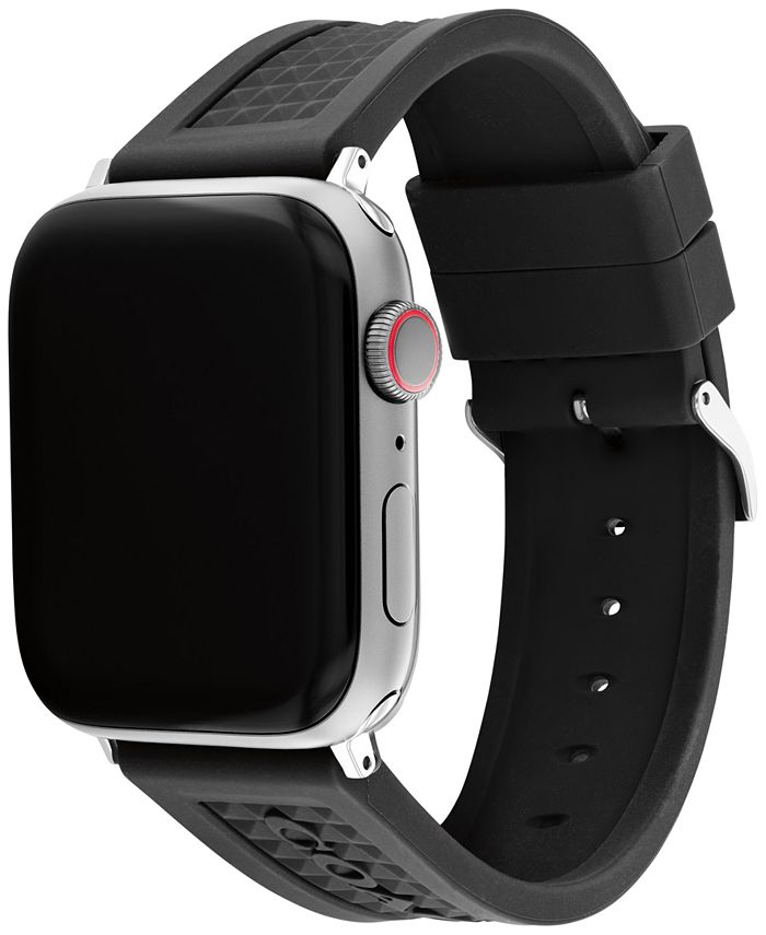 COACH Black Rubber 42/44/45mm Apple Watch® Band Macy's
