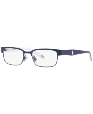 Polo Prep Pp8036 Unisex Rectangle Eyeglasses In Navy