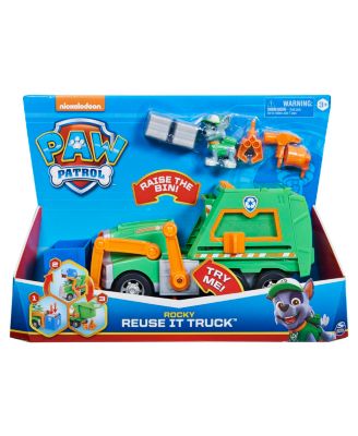 Paw Patrol Rocky's Reuse It Deluxe Truck with Collectible Figure and 3 Tools for Kids Aged 3 and up