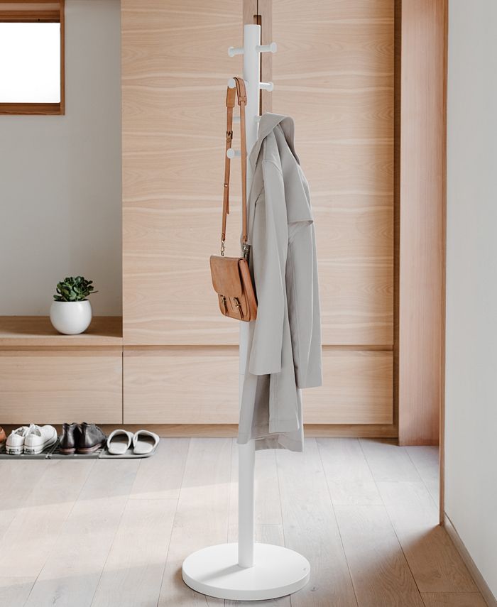 Umbra Pillar Rubberwood Coat Rack Macy's