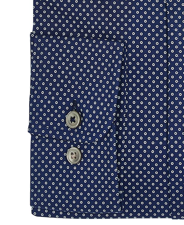 Lucky Brand Men's SlimFit MoistureWicking DotPrint Dress Shirt Macy's