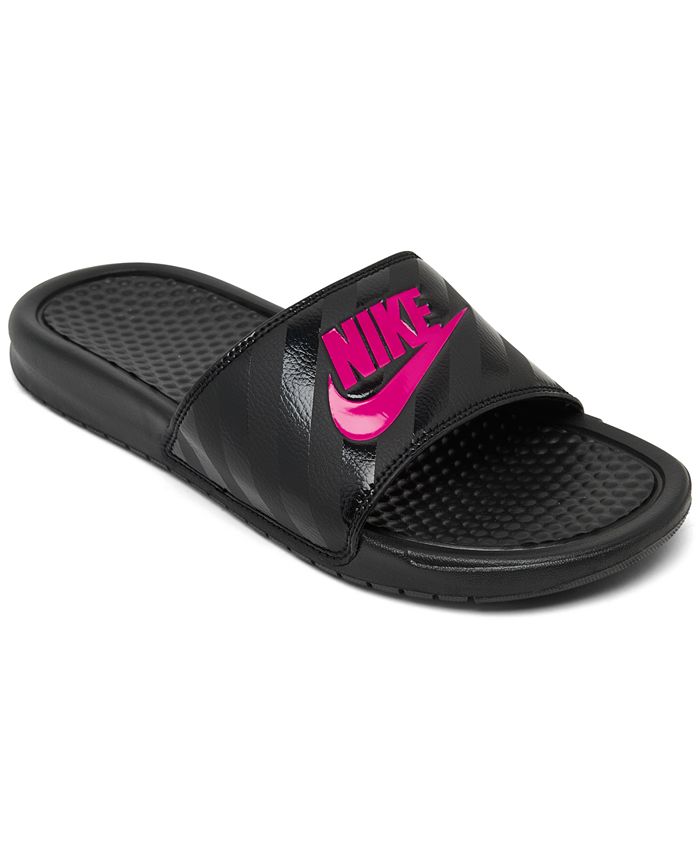 Nike Women's Benassi JDI Swoosh Slide Sandals from Finish Line - Macy's