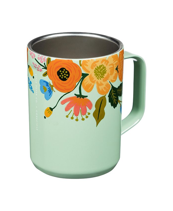 Corkcicle Coffee Mug - Rifle Paper Co. Lively Floral Cream - 16oz