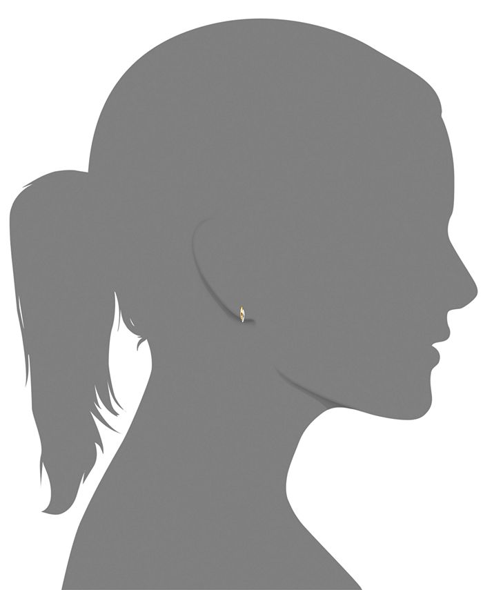 Macy's Diamond-Cut Twist Hoop Earrings in 14k Gold over Sterling Silver ...