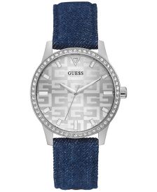 Women's Blue Denim Strap Watch 40mm