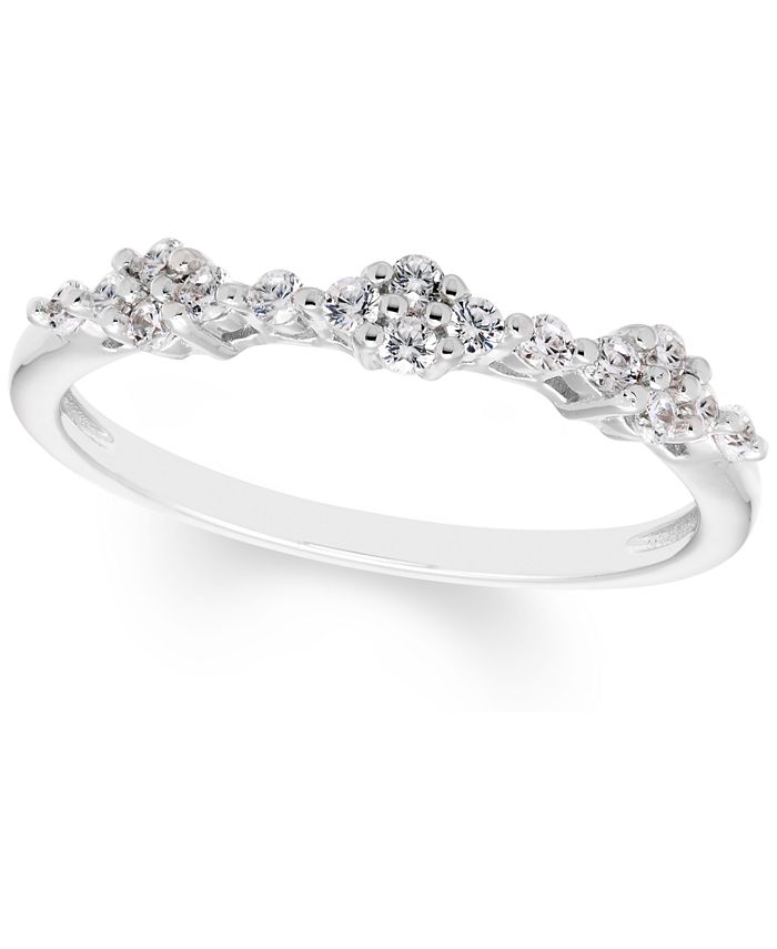 Macy s Diamond Skinny Stack Ring 1 4 ct. t.w. in 14k White Gold