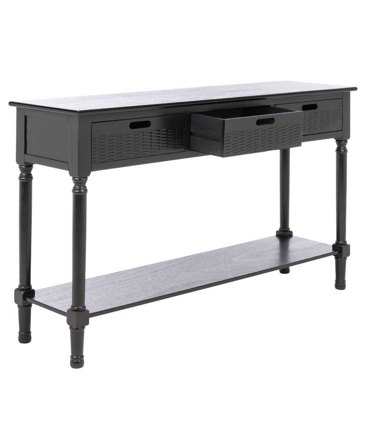 Safavieh Landers 3 Drawer Console In Black